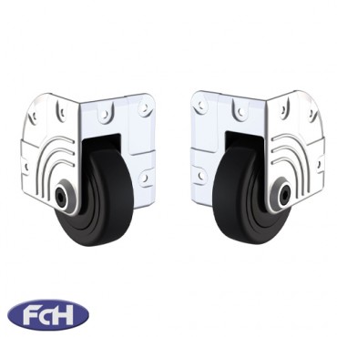 75mm Heavy Duty Corner Castors - Set of 2